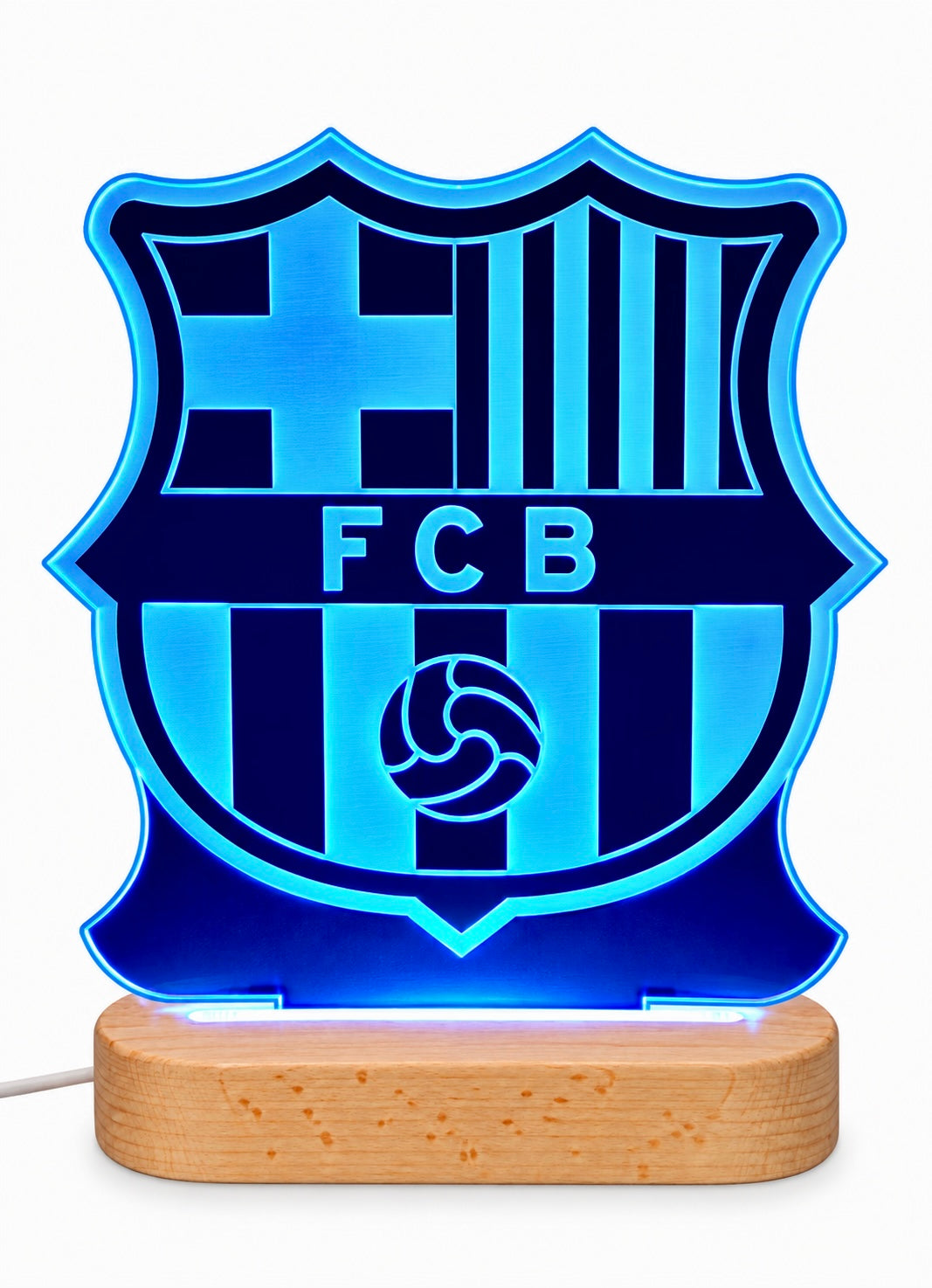 Lámpara LED 3D personalizada FC Barcelona