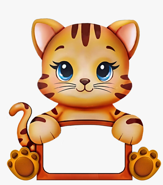 Lampara Infantil Madera Aniwoods Gatico