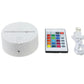 Base blanca craken con mando a distancia RGB y cable USB-C incluidos