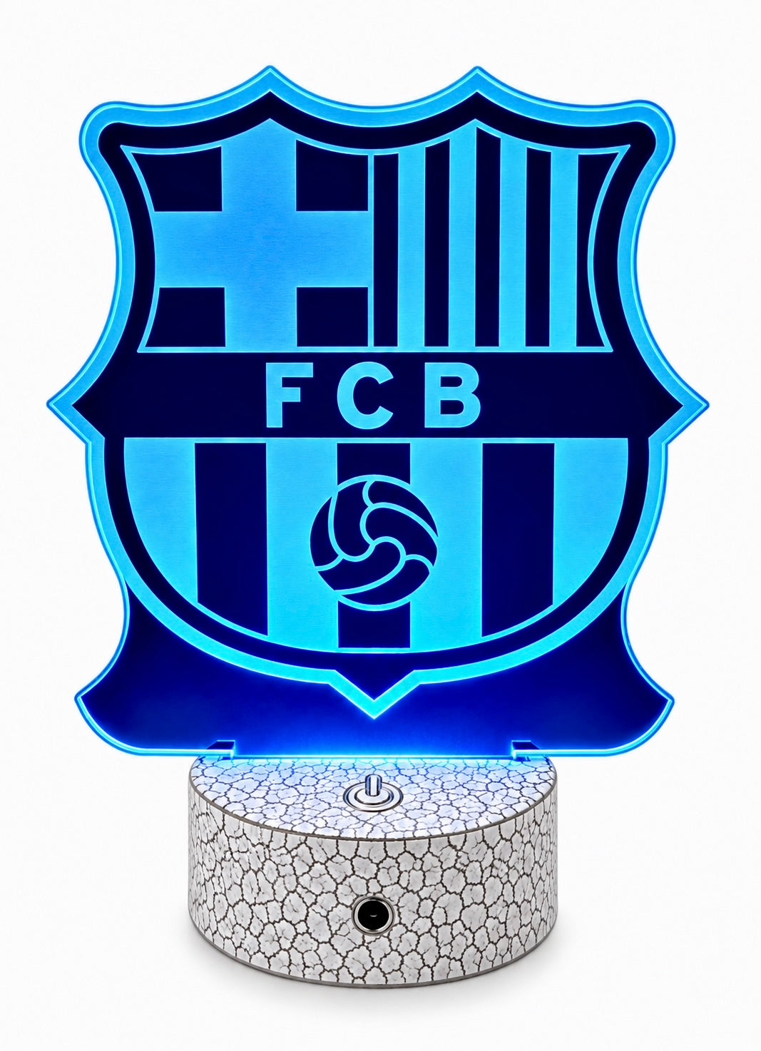 Lámpara LED 3D personalizada FC Barcelona