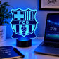 Lámpara LED 3D personalizada FC Barcelona