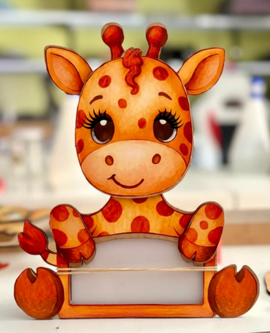 Lampara Infantil Madera Aniwoods Jirafica